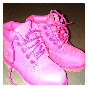 Toddler Pink Timberland Boots
